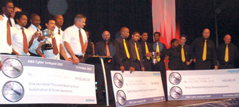 The winners of the 2007 Cyber Junkyard competition